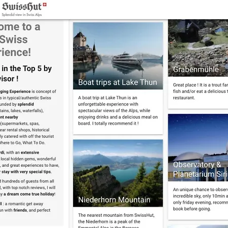 Lake Thun Alps Scenic Views And Concierge By Swisshut Chalet *