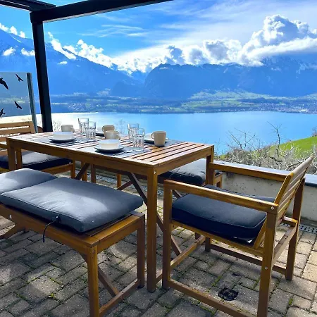 Chalet Swisshut Stunning Views Alps & - Schaerme Sigriswil